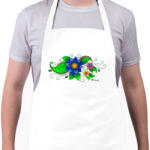printfashion Indiai virág - Kötény - Fehér (4902738)