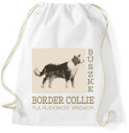 printfashion Büszke tulajdonos - Border collie - Sportzsák, Tornazsák - Fehér (6302562)