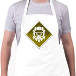 printfashion Apex Legends Caustic Jelvény (Badge) - Kötény - Fehér (4905200)