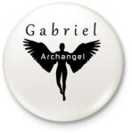 printfashion Arkangyal - Kitűző, hűtőmágnes - Fehér (3083131)