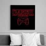 printfashion Gamer Things - Vászonkép - Fekete (6656511)