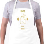 printfashion gym time baby - Kötény - Fehér (10596111)