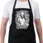 printfashion Rocker fantasy tattoo art - Kötény - Fekete (4938645)