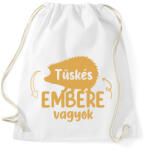 printfashion Tüskés embere vagyok - Névvel - Sportzsák, Tornazsák - Fehér (12541505)