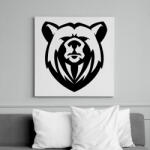 printfashion Medve - Vászonkép - Fehér (6636934)