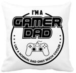 printfashion Gamer Dad - Párnahuzat, Díszpárnahuzat - Fehér (1277152)