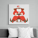 printfashion gamer mikulás - Vászonkép - Fehér (11069257)