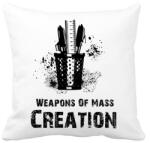 printfashion Weapons Of Mass Creation - Párnahuzat, Díszpárnahuzat - Fehér (1896515)