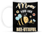 printfashion Mom you are bee-utiful! - Bögre - Fekete (16828429)