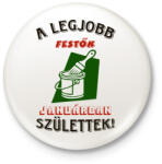 printfashion Festő szülinapja január színes - Kitűző, hűtőmágnes - Fehér (5474804)