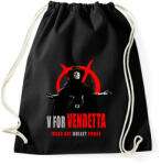 printfashion V for Vendetta 2 - Sportzsák, Tornazsák - Fekete (2602719)