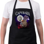 printfashion Capybara éj - Kötény - Fekete (14266200)