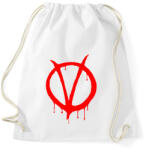 printfashion Vendetta logo - Sportzsák, Tornazsák - Fehér (2887272)