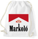 printfashion Markoló - Marlboro meme - Sportzsák, Tornazsák - Fehér (5671008)