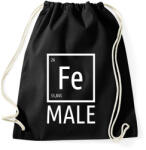 printfashion Periodic Ironman Női Fehér - Sportzsák, Tornazsák - Fekete (4256808)