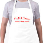 printfashion Volvo 760 (3) - Kötény - Fehér (14468151)