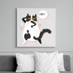 printfashion HEY - Vászonkép - Fehér (6622157)