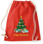 printfashion Piggy Christmas - Sportzsák, Tornazsák - Piros (14525884)