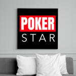 printfashion POKER STAR - Vászonkép - Fekete (10997883)