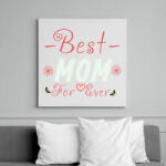 printfashion best mom - Vászonkép - Fehér (6640800)