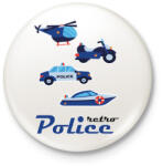 printfashion Retro rendőr - Kitűző, hűtőmágnes - Fehér (4375283)