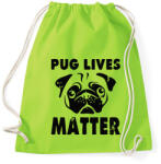 printfashion Mopsz - Sportzsák, Tornazsák - Limezöld (338097)