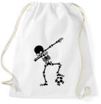 printfashion Dabbing foci - Sportzsák, Tornazsák - Fehér (914861)