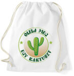 printfashion Ölelj meg egy kaktuszt - Sportzsák, Tornazsák - Fehér (7518066)