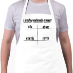 printfashion Legénybúcsú szint - Kötény - Fehér (13159680)