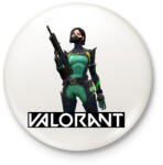 printfashion Valorant Viper - Kitűző, hűtőmágnes - Fehér (3088560)