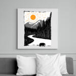 printfashion Vadon - Vászonkép - Fehér (6621399)