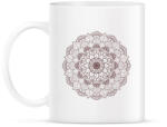 printfashion Barna mandala - Bögre - Fehér (4069341)
