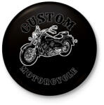 printfashion custom motorcycle - Kitűző, hűtőmágnes - Fekete (11596762)