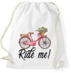 printfashion Ride me! - Sportzsák, Tornazsák - Fehér (270316)