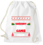 printfashion Ez a karácsonyi gamer pólóm - Sportzsák, Tornazsák - Fehér (10344817)