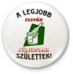 printfashion Festő szülinapja július színes - Kitűző, hűtőmágnes - Fehér (5476400)