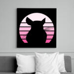 printfashion Csincsilla - Vászonkép - Fekete (13350950)