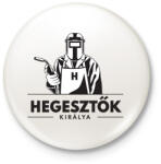 printfashion Hegesztők királya - Kitűző, hűtőmágnes - Fehér (6396901)