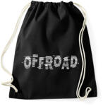printfashion Offroad nyomok - Sportzsák, Tornazsák - Fekete (13761636)