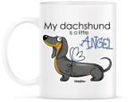 printfashion My dachshund is a little ANGEL" - Bögre - Fehér (13413324)