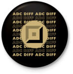 printfashion League of Legends - ADC DIFF - Kitűző, hűtőmágnes - Fekete (15859987)