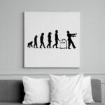 printfashion Zombi evolúció - Vászonkép - Fehér (14058564)