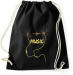 printfashion music - Sportzsák, Tornazsák - Fekete (4140437)