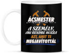printfashion Ácsmester - Bögre - Fekete (9900437)