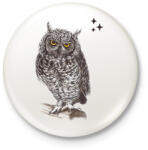 printfashion bagoly - Kitűző, hűtőmágnes - Fehér (6033852)