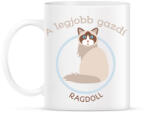 printfashion A legjobb gazdi - Ragdoll - Bögre - Fehér (6304908)