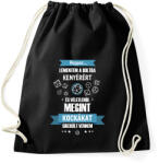 printfashion Lementem a boltba kenyérért - Sportzsák, Tornazsák - Fekete (2800453)