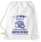 printfashion I shoot people - Sportzsák, Tornazsák - Fehér (7258840)