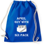 printfashion Áprilisban született kockás hasú 2 - Sportzsák, Tornazsák - Bright royal (1394974)