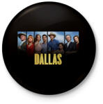 printfashion Dallas - Kitűző, hűtőmágnes - Fekete (3103991)